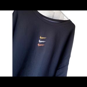 Custom embroidered Nike inspired sweatshirt